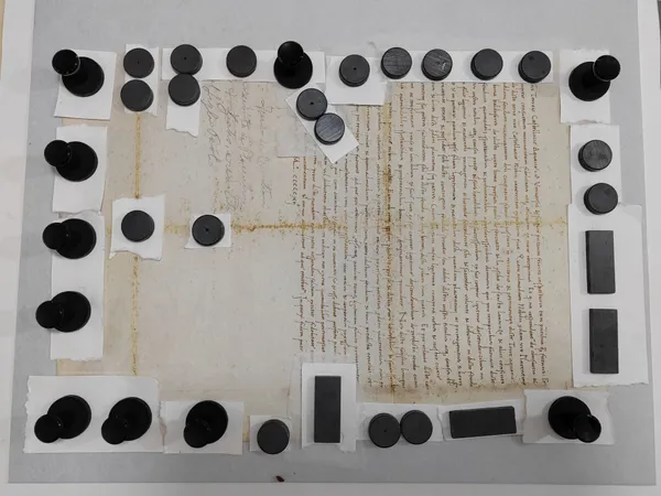 Restauro carteggio diplomatico